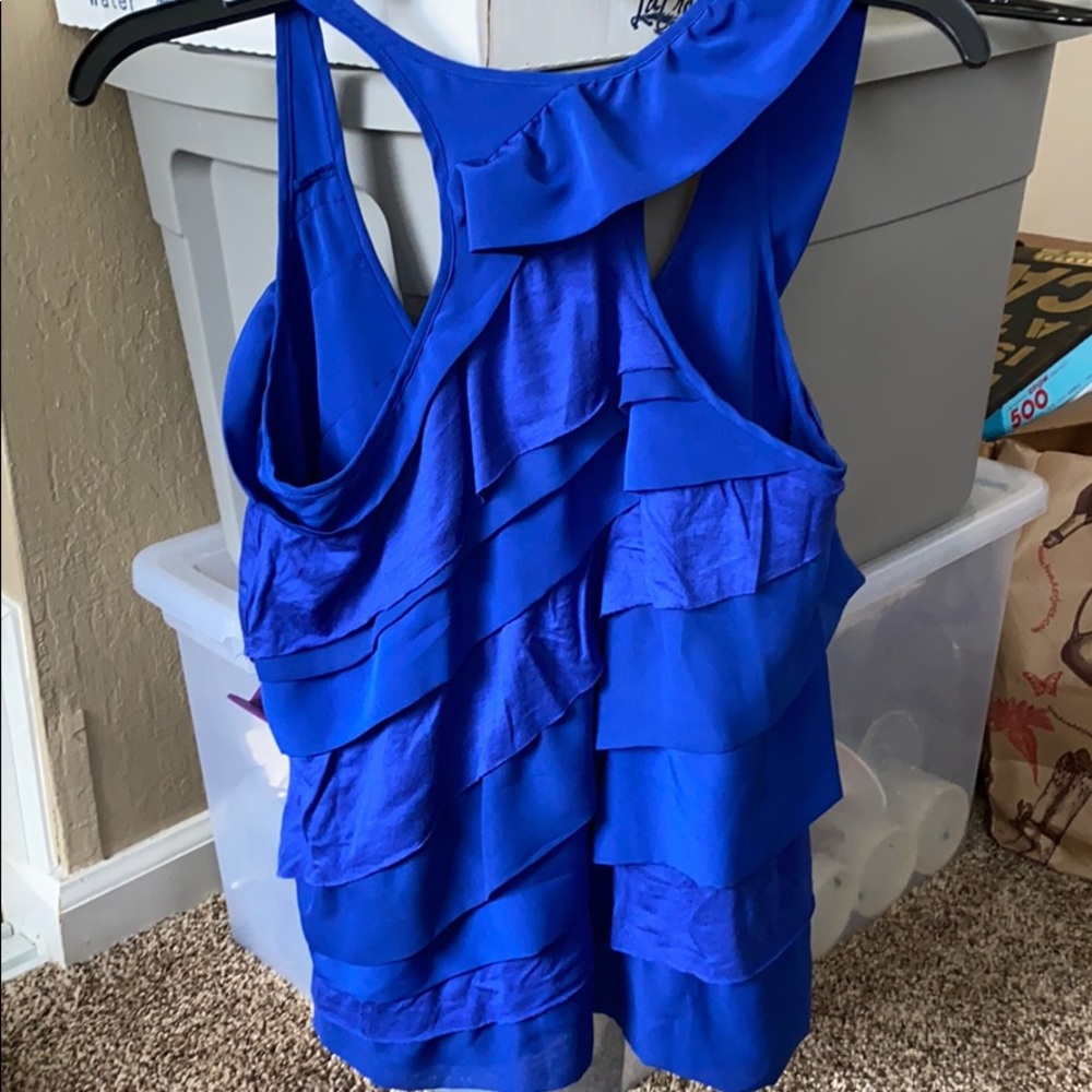 Hanna G. Ruffle Racerback Tank Top - Picture 3 of 3